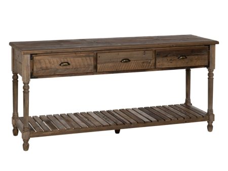 Console Brown Fir wood MDF Wood 184,5 x 50 x 86,8 cm Supply