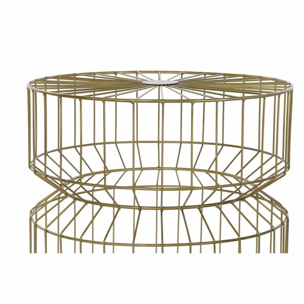 Console DKD Home Decor Golden Metal 40,5 x 40,5 x 46 cm Cheap