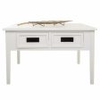 Centre Table Alexandra House Living White Pinewood MDF Wood 80 x 50 x 80 cm Fashion