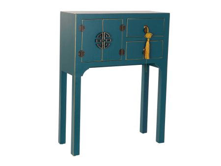 Console DKD Home Decor Fir Blue MDF Wood 63 x 26 x 83 cm For Cheap