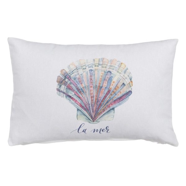 Cushion 100% cotton Shells 45 x 30 cm Discount