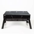 Barbecue Portable Aktive Rectangular Black Steel 40 x 20 x 28 cm Supply