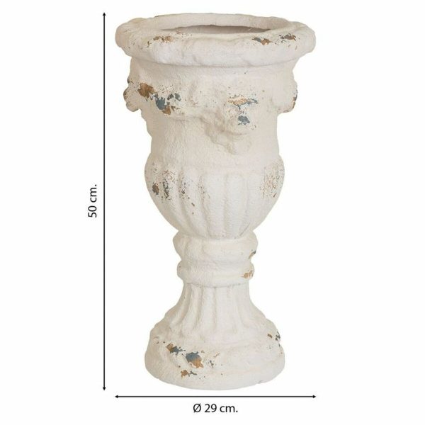 Vase Alexandra House Living White Manganese oxide 29 x 50 x 29 cm on Sale