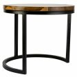 Centre Table Alexandra House Living Brown Iron Mango wood 38 x 65 x 38 cm Discount