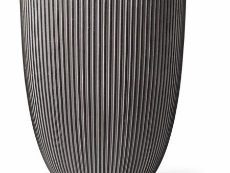 Vase Capi Europe GROOVE NL Anthracite Plastic 34 x 34 x 46 cm Sale