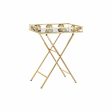 Console DKD Home Decor Golden Metal Crystal 56 x 36 x 71 cm (2 Units) Fashion