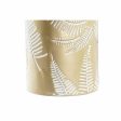 Vase DKD Home Decor Golden Metal Cream Tropical Leaf of a plant (21 x 21 x 81 cm) For Cheap