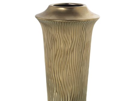 Vase Alexandra House Living Golden Ceramic 14 x 26 cm Cheap