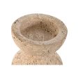 Candleholder Home ESPRIT Beige Magnesium 12 x 12 x 24 cm Sale