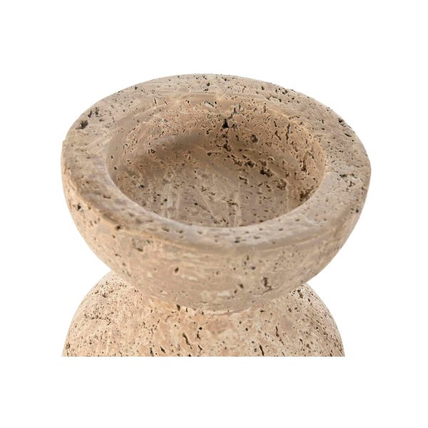 Candleholder Home ESPRIT Beige Magnesium 12 x 12 x 24 cm Sale