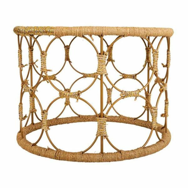 Centre Table Alexandra House Living Brown Rope Iron 60 x 40 x 60 cm Online