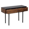 Console ABNER Brown Black Metal Iron Mango wood 110 x 40 x 76 cm Online Sale