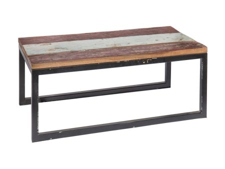 Centre Table Calypso Brown Wood Iron 90 x 50 x 38 cm Supply