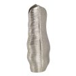 Vase Metal Silver 17 x 9 x 44 cm Online Sale