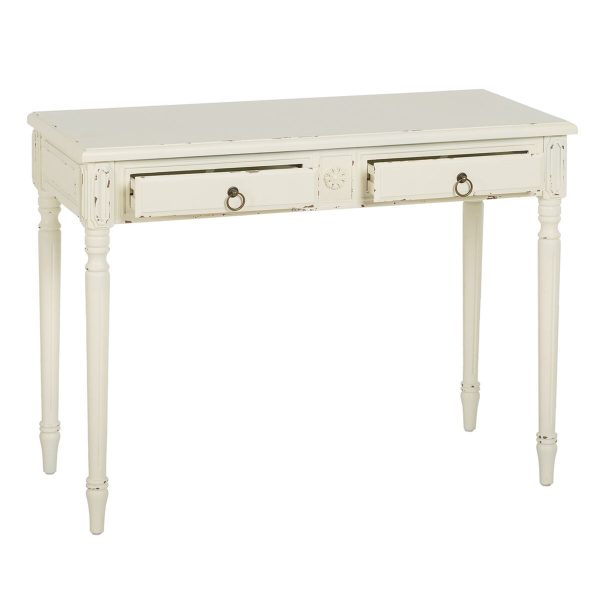 Console White Fir wood MDF Wood 100 x 45 x 76 cm on Sale