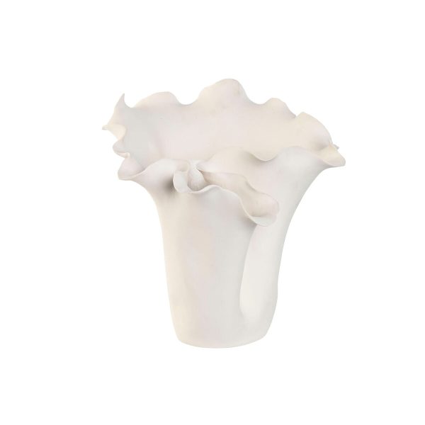 Vase Home ESPRIT White Ceramic 29 x 26 x 27 cm Online now