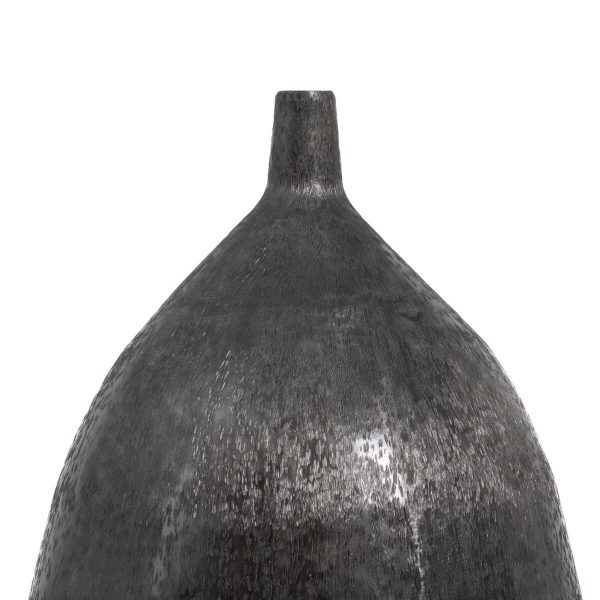 Vase Black 33 x 33 x 120 cm Aluminium Online now