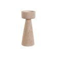 Candle Holder Home ESPRIT Beige Resin Marble 10 x 10 x 25 cm Cheap