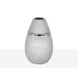 Vase Romimex Silver Ceramic 14 x 21 x 14 cm For Discount