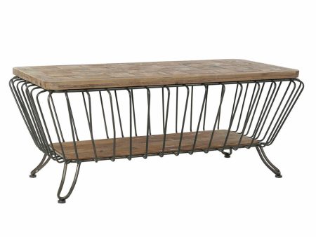 Centre Table DKD Home Decor Metal Pinewood (125 x 64 x 51 cm) on Sale