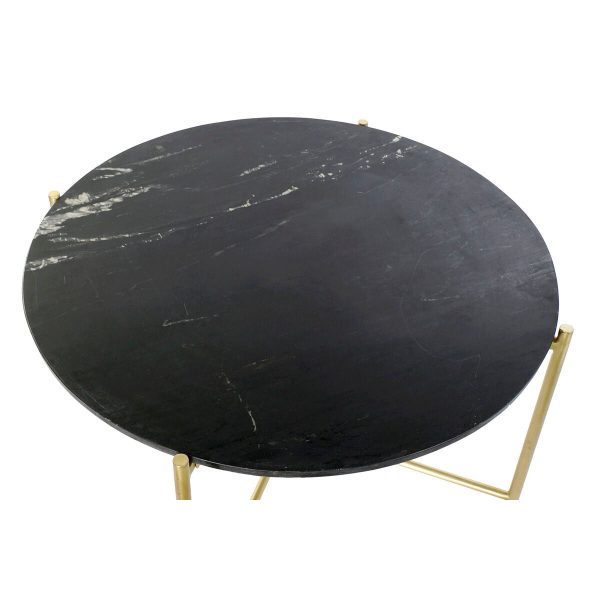 Centre Table DKD Home Decor 81 x 81 x 44 cm Marble Iron Online now