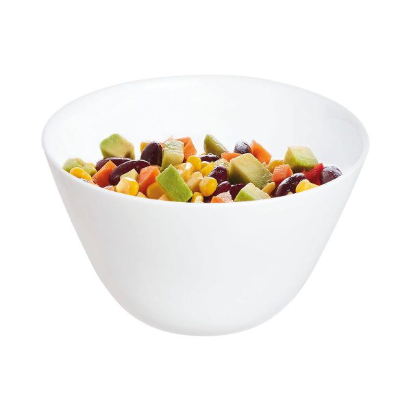 Bowl Luminarc Zelie White Glass (12 Units) For Discount