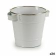 Planter Bucket White Silver Zinc 19,5 x 14,5 x 16,5 cm (24 Units) Cheap