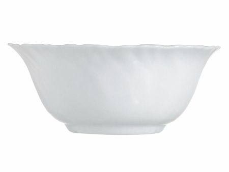 Bowl Luminarc Feston White Glass 12 cm (24 Units) Online Hot Sale