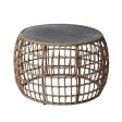 Centre Table Ariki Table Steel Rattan Tempered Glass synthetic rattan 73 x 61 x 46 cm Online Hot Sale