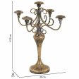 Candle Holder Alexandra House Living Gold Iron 29 x 47 x 29 cm Cheap