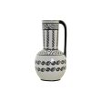 Vase DKD Home Decor 15 x 15 x 28 cm Porcelain Black White Colonial Online Sale