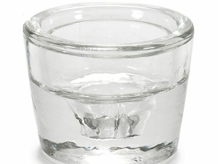 Candleholder Transparent Glass 6 x 4,3 x 6 cm (12 Units) Fashion