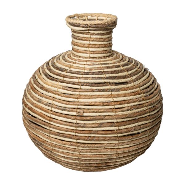 Vase Romimex Natural Fibre 37 x 39 x 37 cm For Cheap