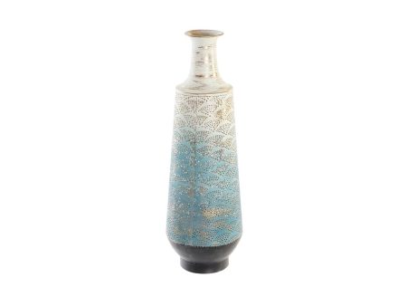 Vase DKD Home Decor Metal Tricolour Arab (19 x 19 x 56 cm) Online Hot Sale