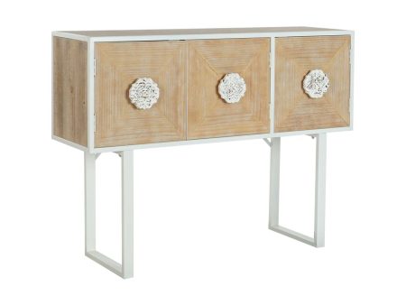 Console DKD Home Decor White Metal Fir 120 x 35 x 90 cm Online Hot Sale