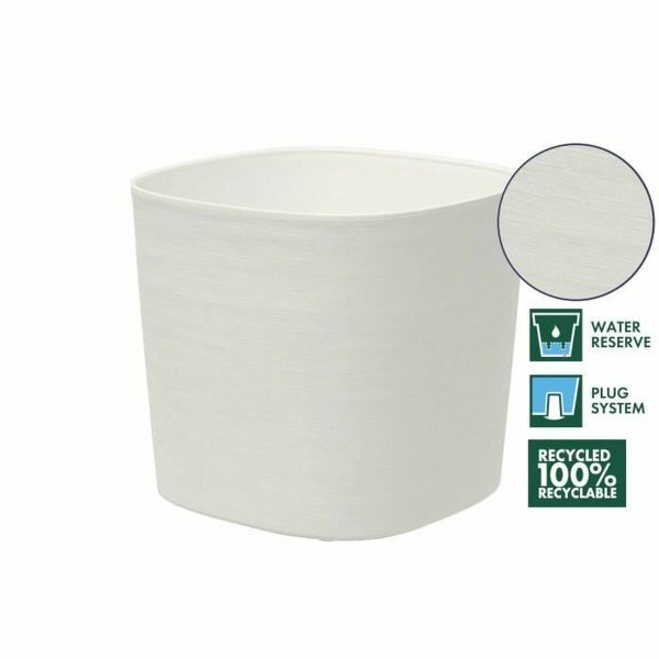 Planter Garden ID Respect White 30 x 30 cm on Sale