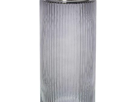 Vase Alexandra House Living Grey Golden Crystal 12 x 26 cm Sale