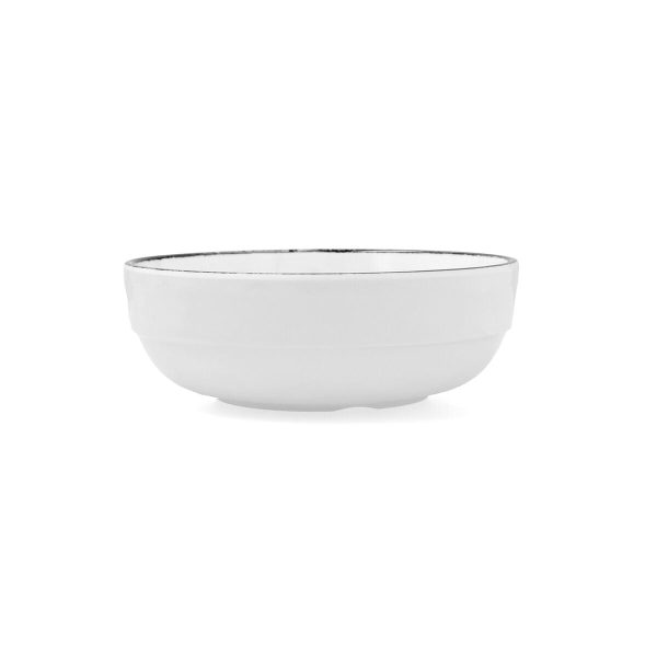 Bowl Quid Select Filo White Black Plastic 16,6 x 5,8 cm (12 Units) Fashion