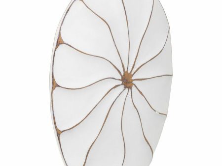 Vase Alexandra House Living White Polyresin 8 x 39 x 27 cm For Sale