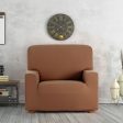 Armchair slipcovers Eysa BRONX Brown 70 x 110 x 110 cm on Sale