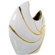 Vase Alexandra House Living White Ceramic 22 x 9 x 25 cm Hot on Sale