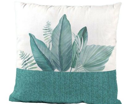 Cushion Blue jungle Leaf of a plant 45 x 10 x 45 cm For Discount