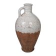 Vase Romimex White Terracotta Rustic 20 x 38 x 20 cm With handle Discount