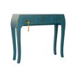 Console DKD Home Decor Fir Blue MDF Wood 96 x 26 x 80 cm Online Hot Sale