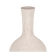 Vase Cream Ceramic Sand 23 x 23 x 46,5 cm Online now