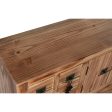 Console Home ESPRIT Black Fir MDF Wood 96 x 24 x 79 cm Hot on Sale