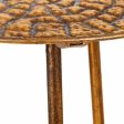 Corner table Alexandra House Living Golden 34 x 59 x 34 cm Fashion