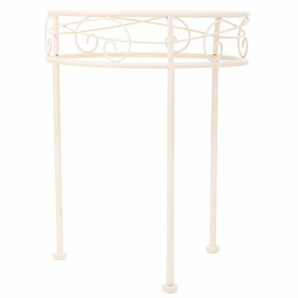 Flower Pot Stand Alexandra House Living White Metal Iron 30 x 120 x 30 cm Cheap