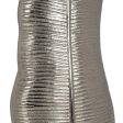 Vase Metal Silver 17 x 9 x 44 cm Online Sale