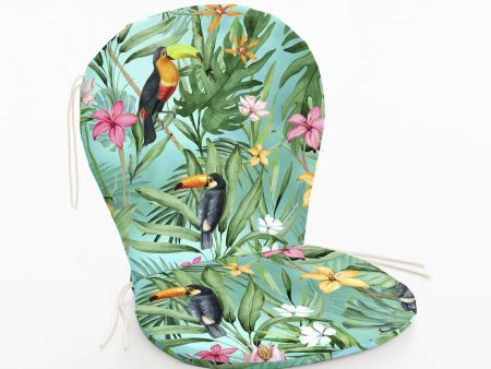 Chair cushion Belum 0120-416 Green Multicolour 48 x 5 x 90 cm Online Hot Sale